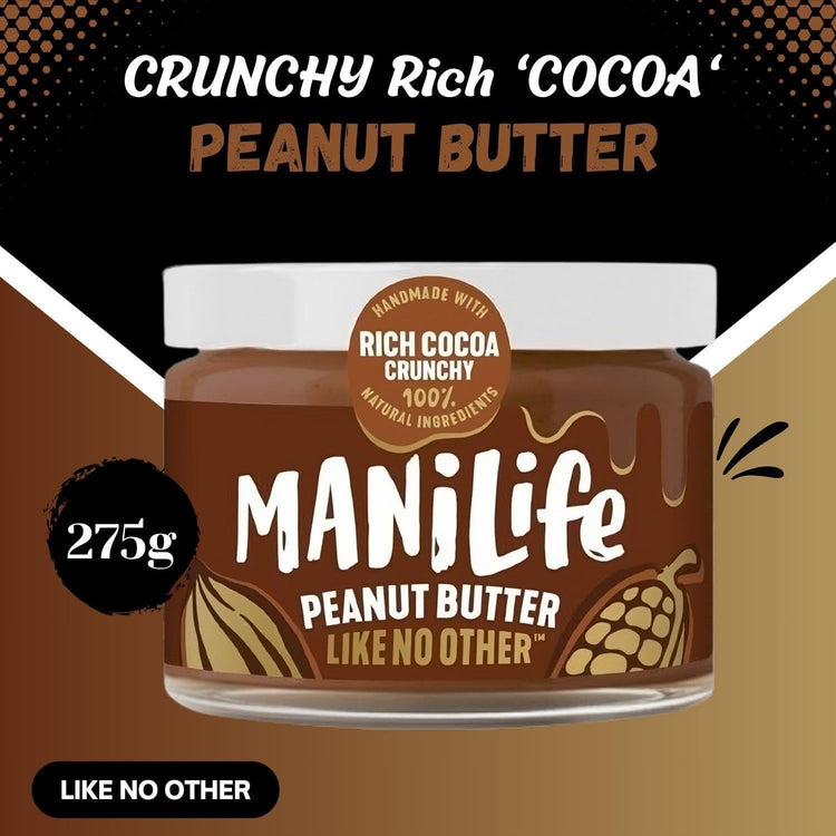 ManiLife Peanut Butter Rich Cocoa Crunchy with Delicious caramelly 275g