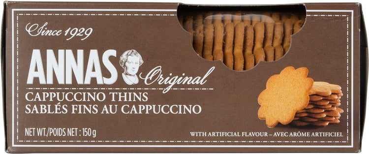 Annas Original Cappuccino Thins Biscuit 150g Swedens Loved Pepparkaka Pack of 7