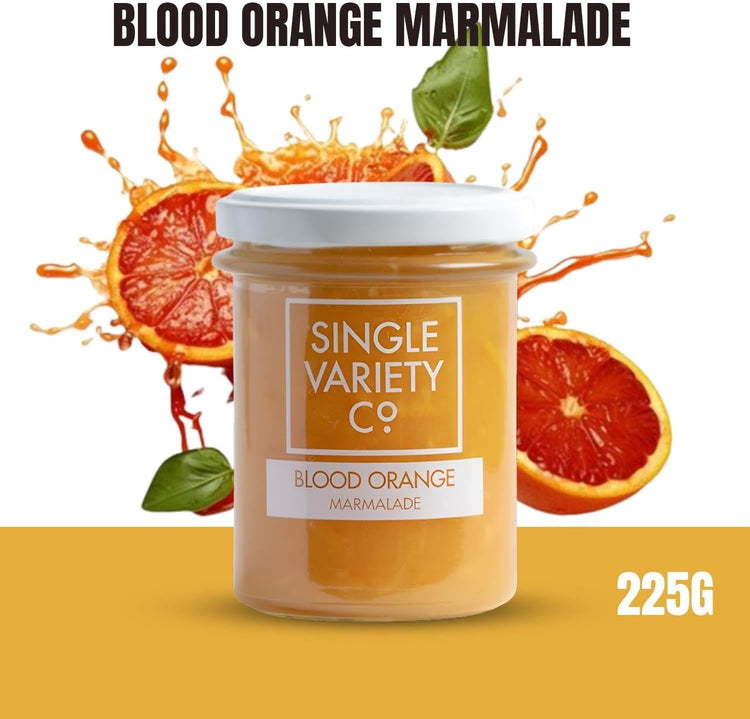 Single Variety Co. Blood Orange Marmalade Sweet, Tart, and Citrusy 225g X 4