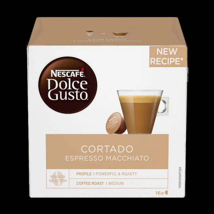 2 x Nescafe Dolce Gusto Coffee Pods Espresso Macchiatto Cortado