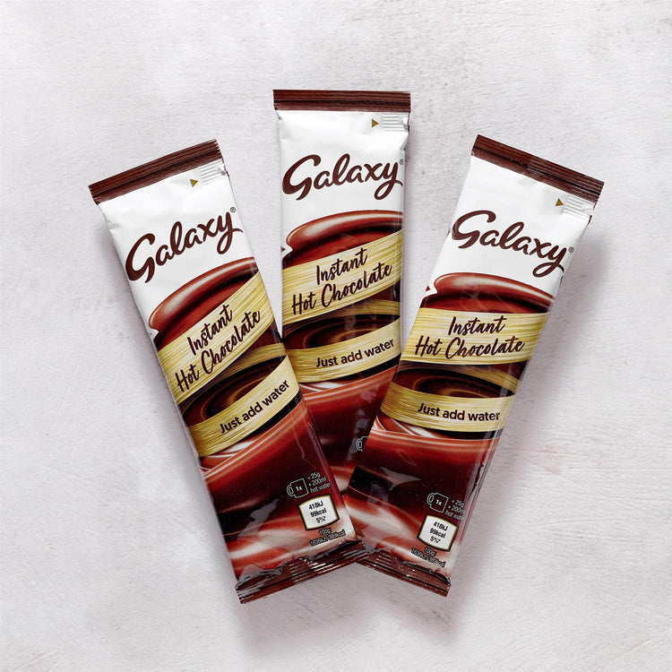 Cadbury Nestle Galaxy Mix Rich and Smooth Cocoa Powder Velvety Delightful Pure Indulgence Luxurious Chocolate Flavour - 210 Sachets