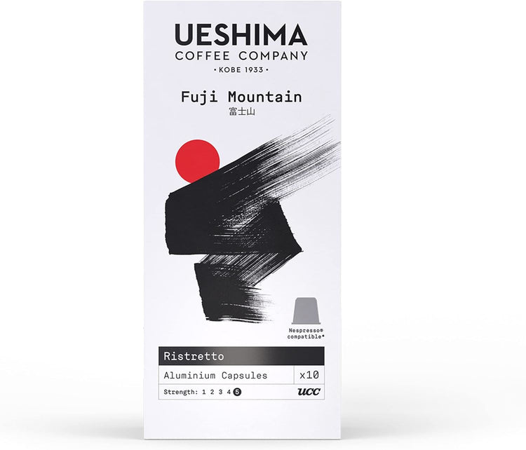 Ueshima Fuji Mountain Our Dark Roasted Blend Ristretto Coffee Capsules 11 Packs