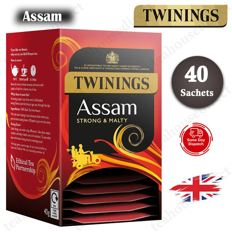 Twinings Superblends Teas Tea 40 Sachets Envelopes - Assam Flavour