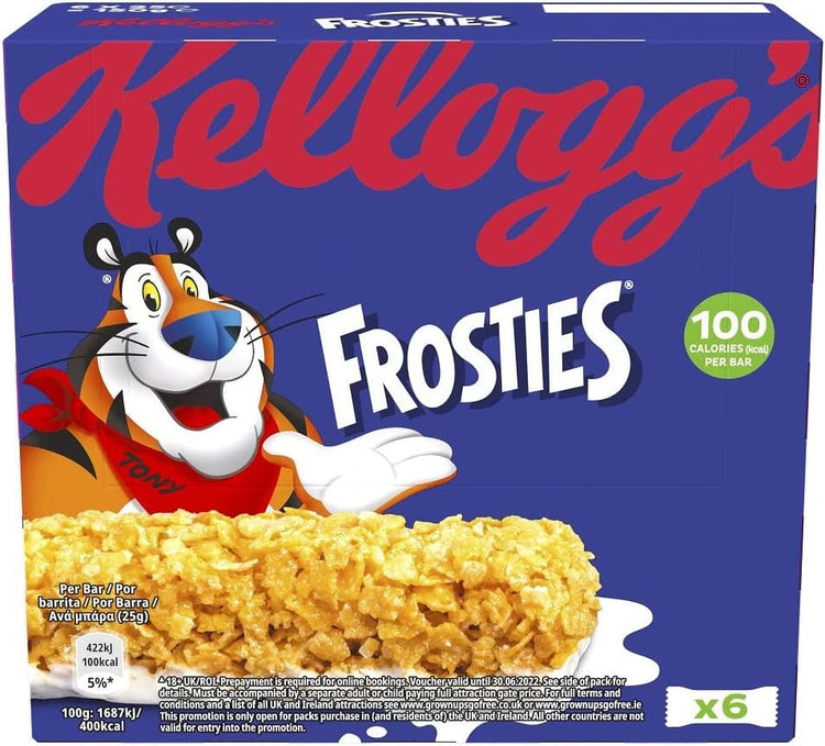 Kellogg's Frosties Cereal and Milk Bar Boxes - 14x6x25 g