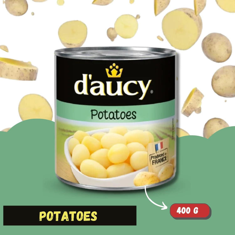 D'Aucy Tinned Potatoes Delicious Flavour Suitable for Vegetarians 400g X 3