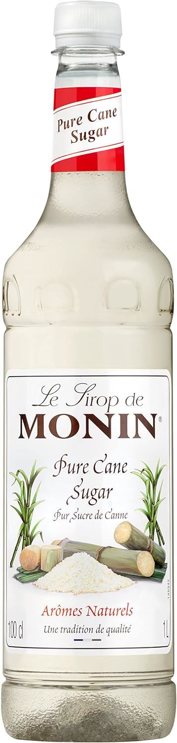 MONIN Premium Pure Cane Sugar Syrup 1L Cocktails and Coffees 3 Packs Colourings