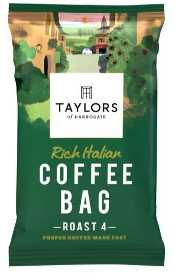 Taylors of Harrogate Rich Italian Coffee Rich and Robust Blend Perfect Deep Dark and Delicious Flavor - 80 Sachets