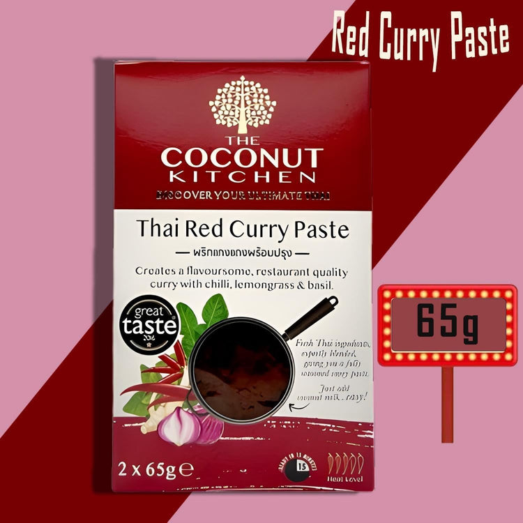 The Coconut Kitchen Thai Red Curry Paste Creamy & Slightly Sweet Flavor 65g X 2