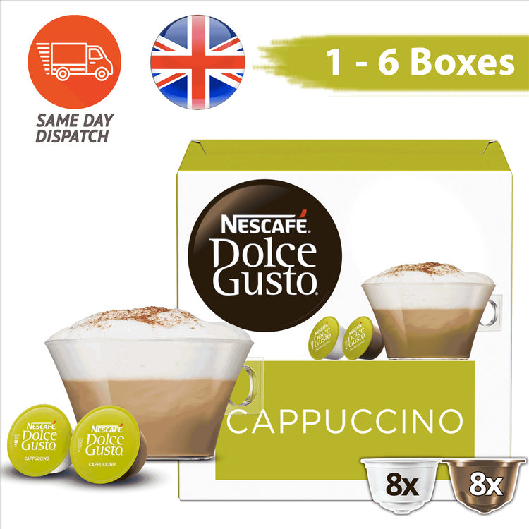 Nescafe Dolce Gusto Coffee Pods Cappuccino Flavour - Buy 3 Get 1 Free