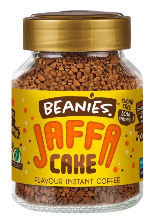 Beanies Jaffa Cake Flavours Instant Coffee 50g Low Calorie & Sugar Free 6 Packs