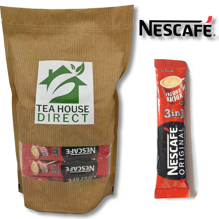 Nescafe Instant Coffee Powder Made with Robusta and Roasted Beans Refreshing Morning Breakfast | Original 3 in 1 | 100 Sachets