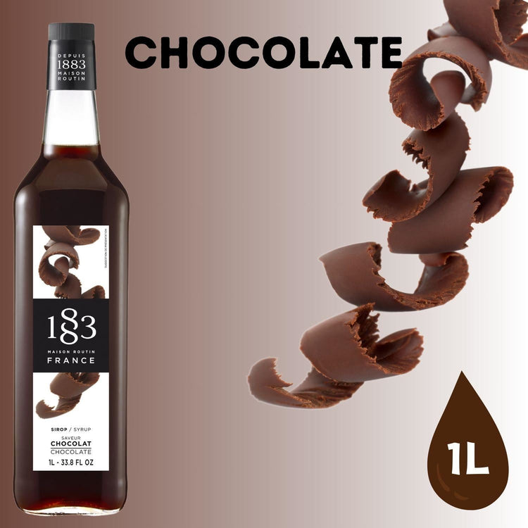 1883 Maison Routin Premium Chocolate 1L Syrup Home Cocktail Making