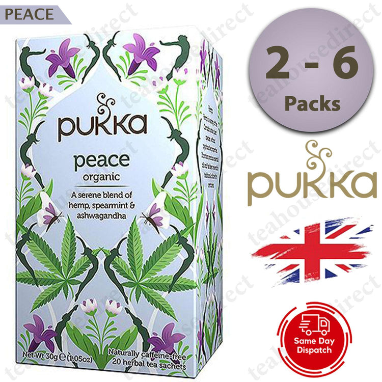 Pukka Herbal Organic Teas Tea Sachets - Peace Flavour