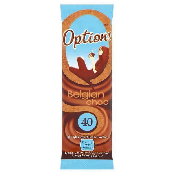 Options Instant Hot Chocolate Rich and Smooth Premium Cocoa Powder Velvety Chocolate Delightful Variations Flavour for Everyone - 180 Sachets