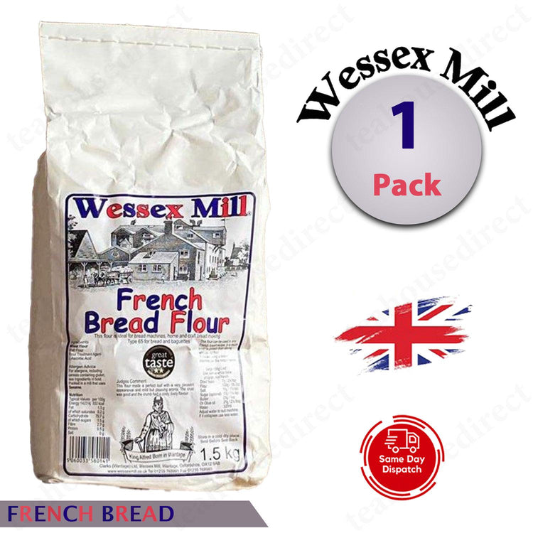 Wessex Mill Flours French Bread Flour 1.5kg (Pack of 1 - 6)