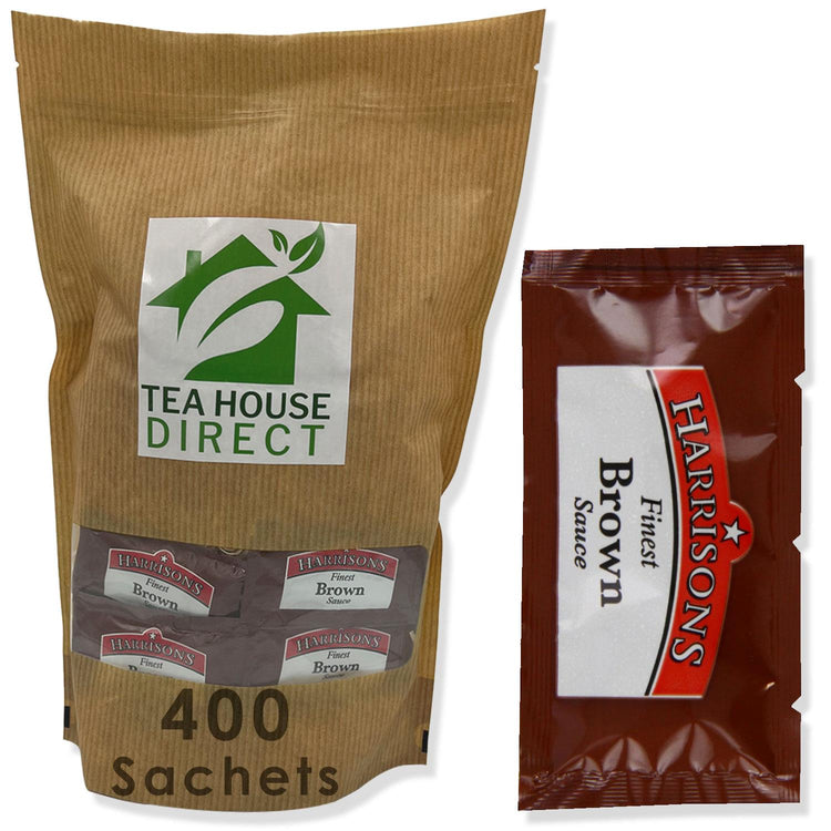 Harrisons Brown Sauce Packets | Flavorful Versatility at Your Fingertips | 400 Sachets