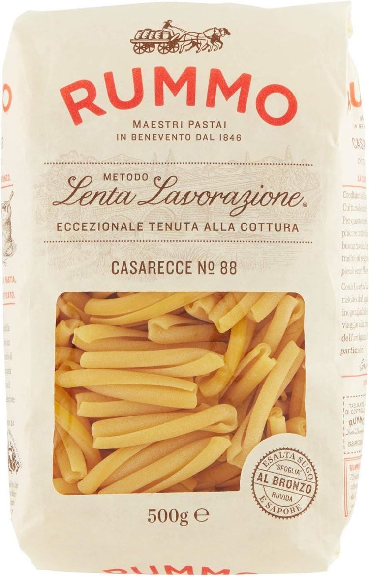 Rummo Casarecce Delicious Short-Cut Pasta Durum Wheat Semolina & Water 500g X 2
