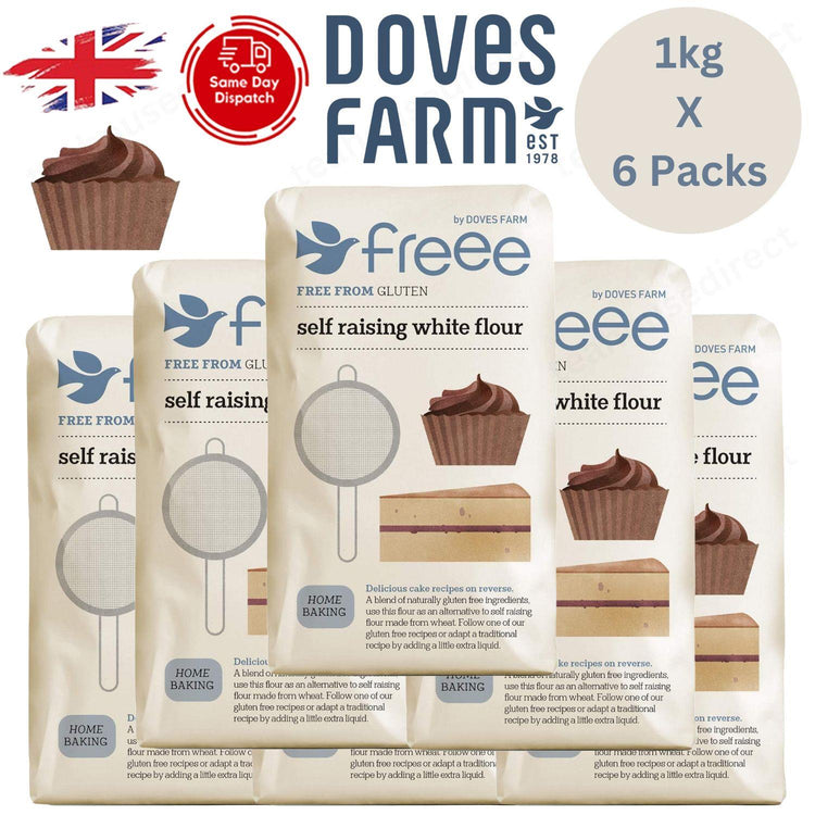 Doves Farm | White Self Raising Flour Gf 1Kg - 1 to 10 Packs