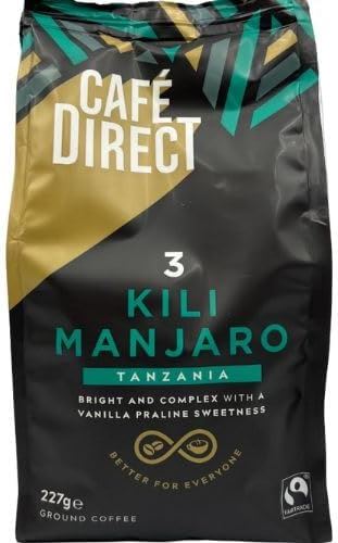 Cafe Direct KiliManjaro Roast & Ground Fairtrade Tanzania Coffee 227g Pack of 5