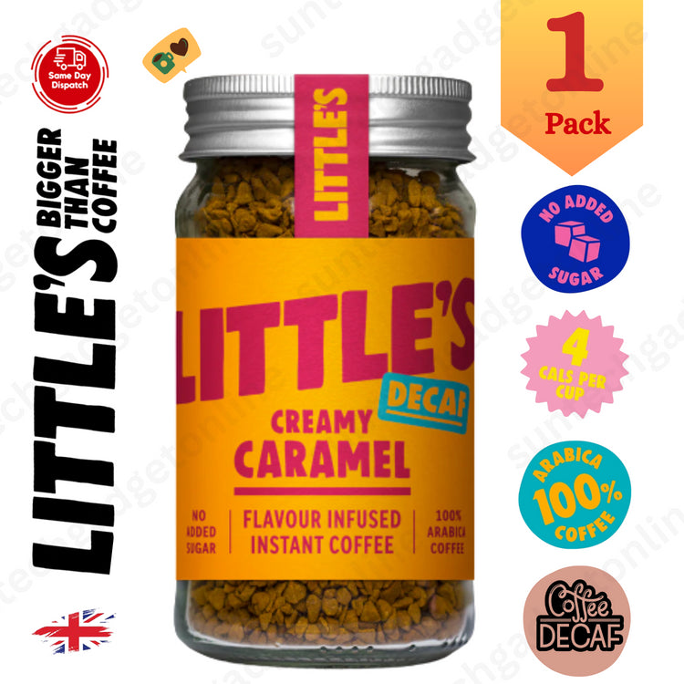 Littles Creamy Caramel Decaf 50g for you, Decaf Delight - 1 to 6 Packs, 50g