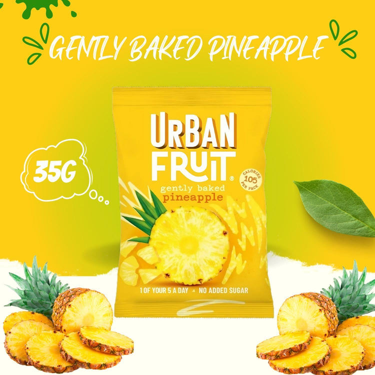 Urban Fruit Pineapple Flavour Dried Fruit Pouch Delicius Natural Tast 35g X 3