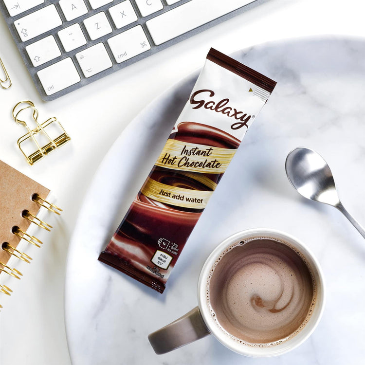 Galaxy Instant Hot Chocolate Premium Cocoa Beverage Crafted Perfectly Balanced of Sweetness for Every Occasion - 180 Sachets