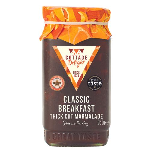 Cottage Delight Classic Breakfast Thick Cut Marmalade 350g Squeeze Jam 2 Packs