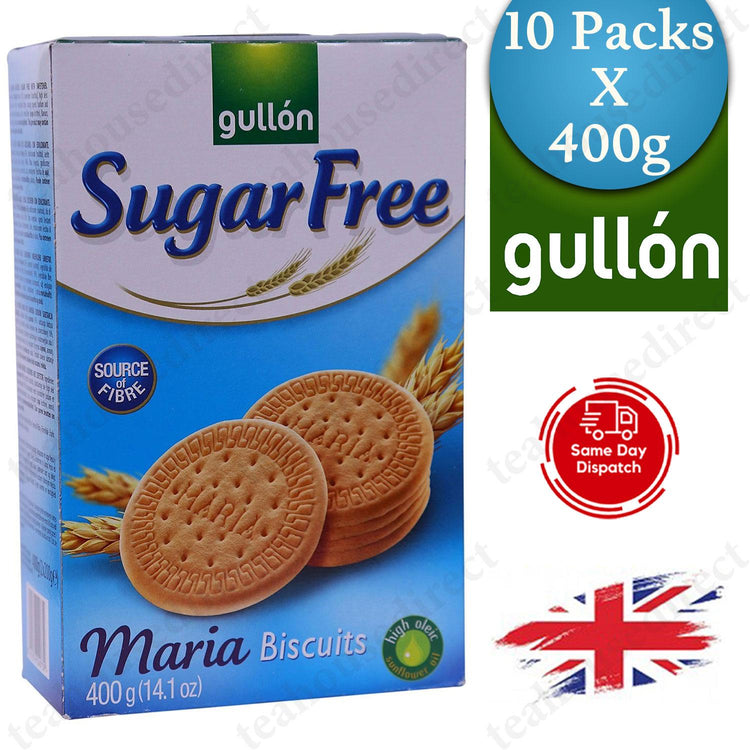 Gullon Sugar Free Maria Biscuits 400g (10 Pack)