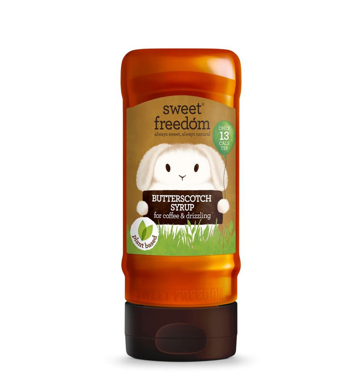 Sweet Freedom Butterscotch Syrup 350g Coffee and Drizzling Sweet-Natural Syrup