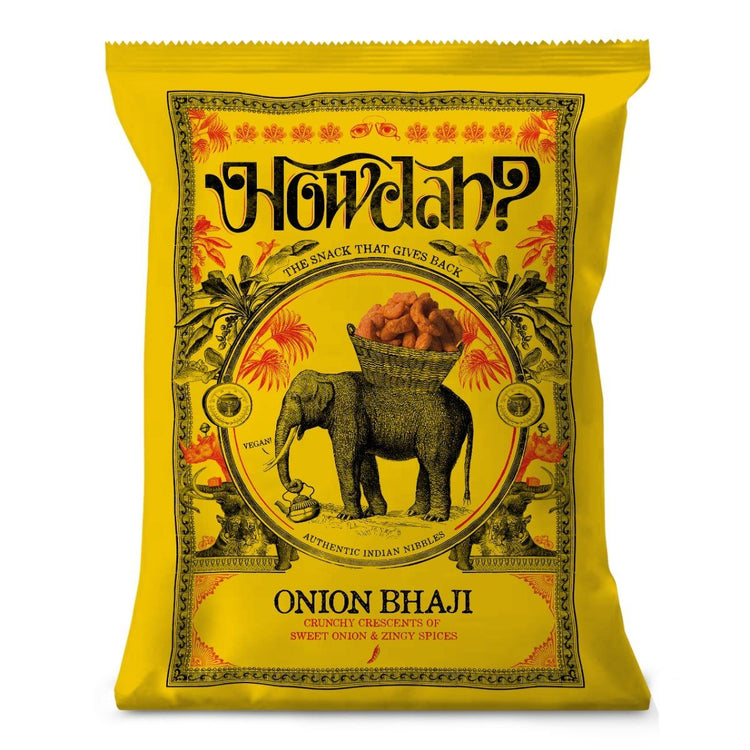 Howdah Onion Bhaji 150g Savory and Oniony Delicious Garam Masala Crispy Snacks