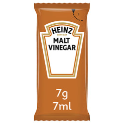 Heinz Malt Vinegar Sauce Tangy and Punchy Acidule 400 Individual Sachets