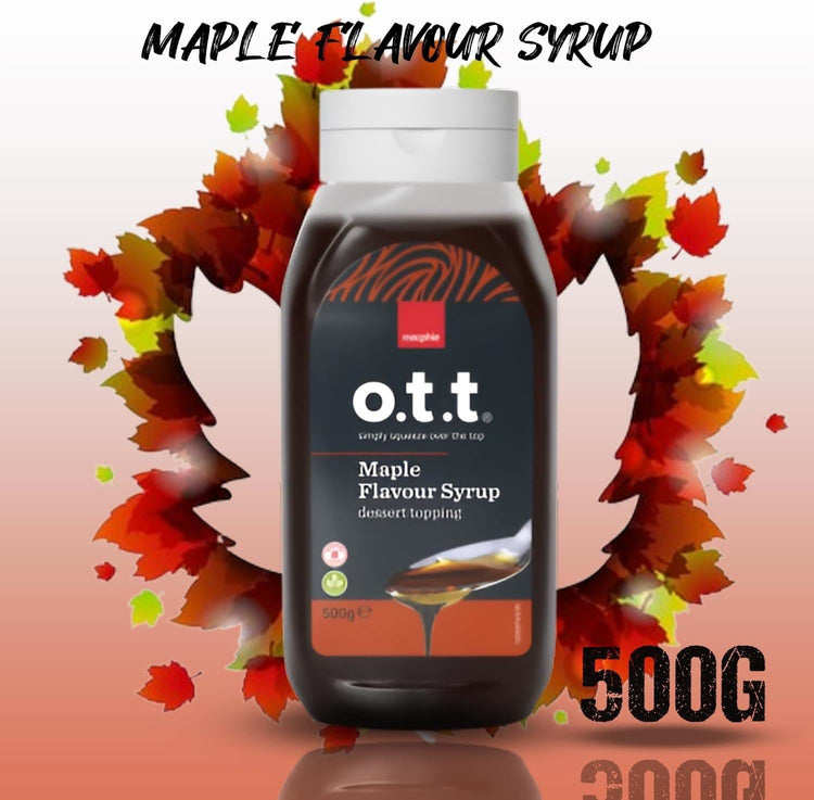 Macphie OTT Maple Syryp Dessort Topping With Decadent Flavor & Fersh 500g