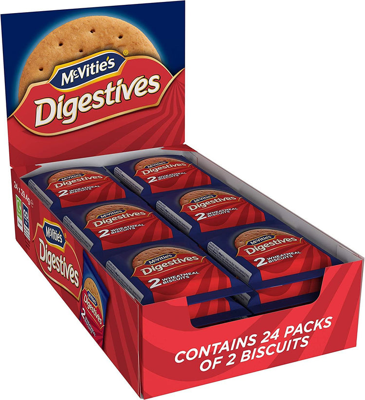 McVitie's Digestives To Go Biscuits (24 packs of 2 biscuits)