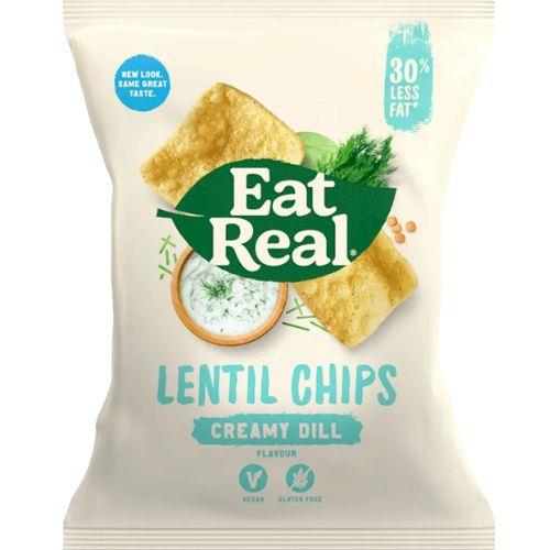 Eat Real SMALL Lentil Chips (40g x 12) Perfect Chips 6 Boxes