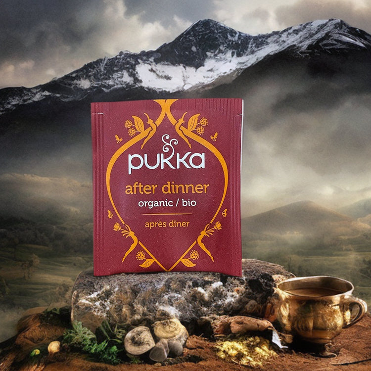 Pukka Herbal Organic Teas Tea Sachets Caffeine Free - After Dinner (80 Sachets)