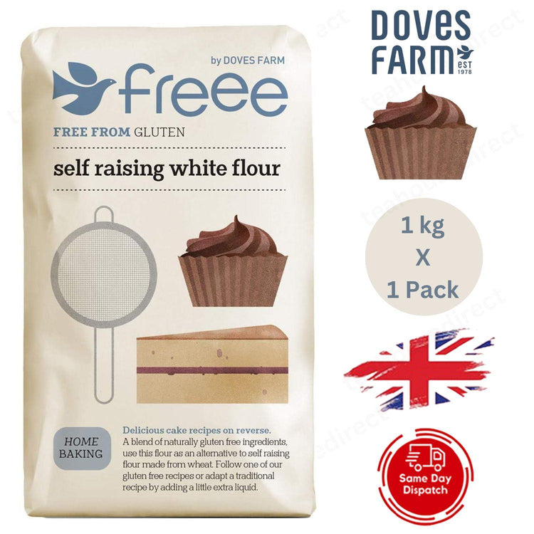 Doves Farm | White Self Raising Flour Gf 1Kg - 1 to 10 Packs