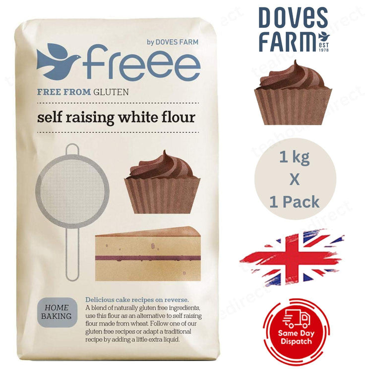 Doves Farm | White Self Raising Flour Gf 1Kg - 1 Pack