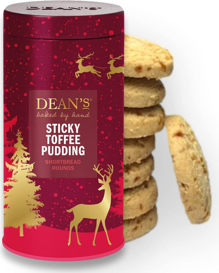 Dean's Sticky Toffee Pudding Shortbread Rounds 150g Toffee Biscuit Pack of 6