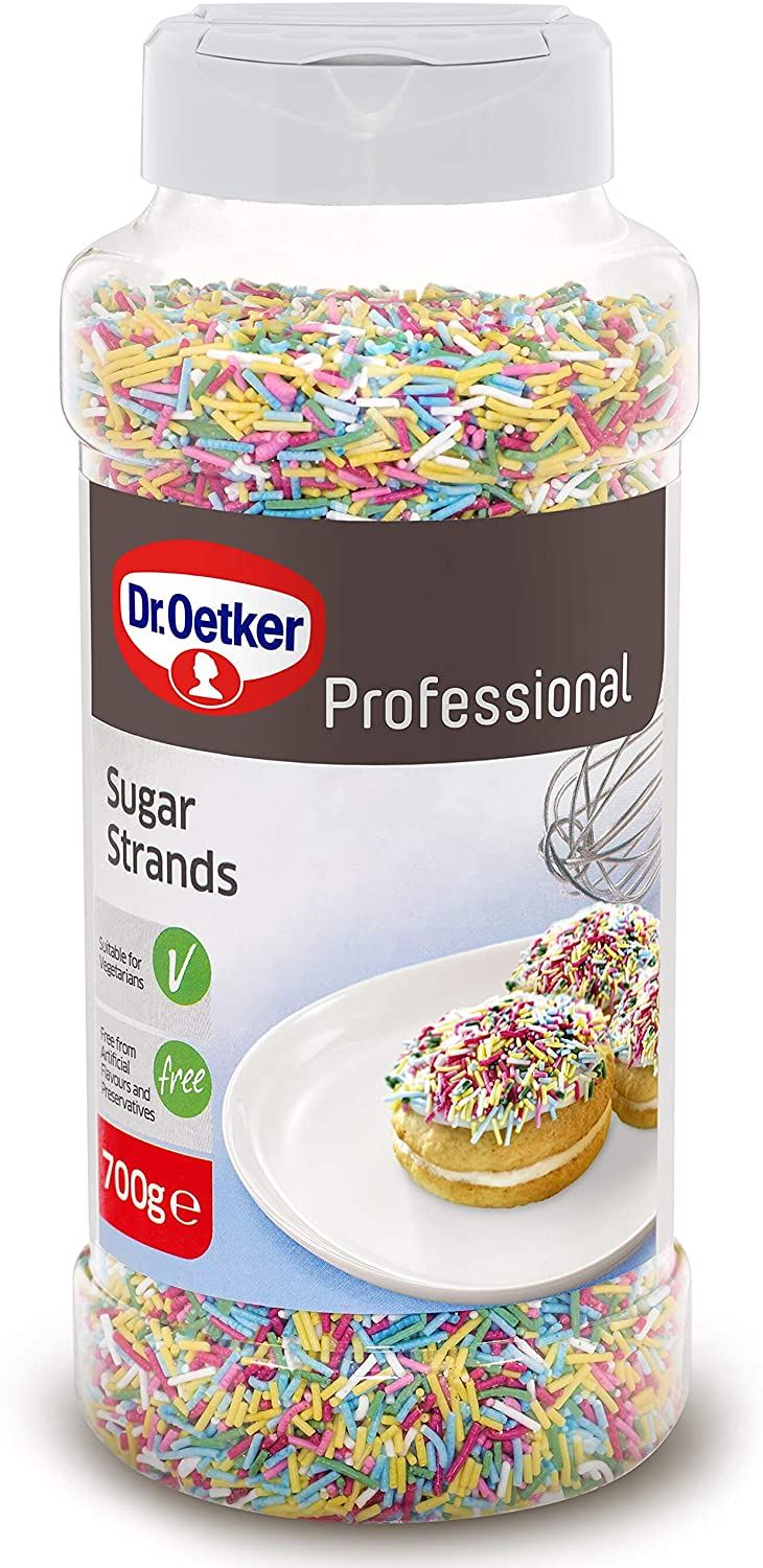 Dr Oetker Professional Coloured Sugar Strands - 6x700g