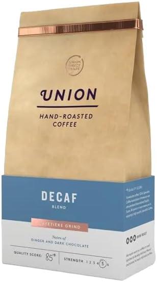 Union Hand Roasted Decaf Blend Ground Coffee 200g (Pack of 2)