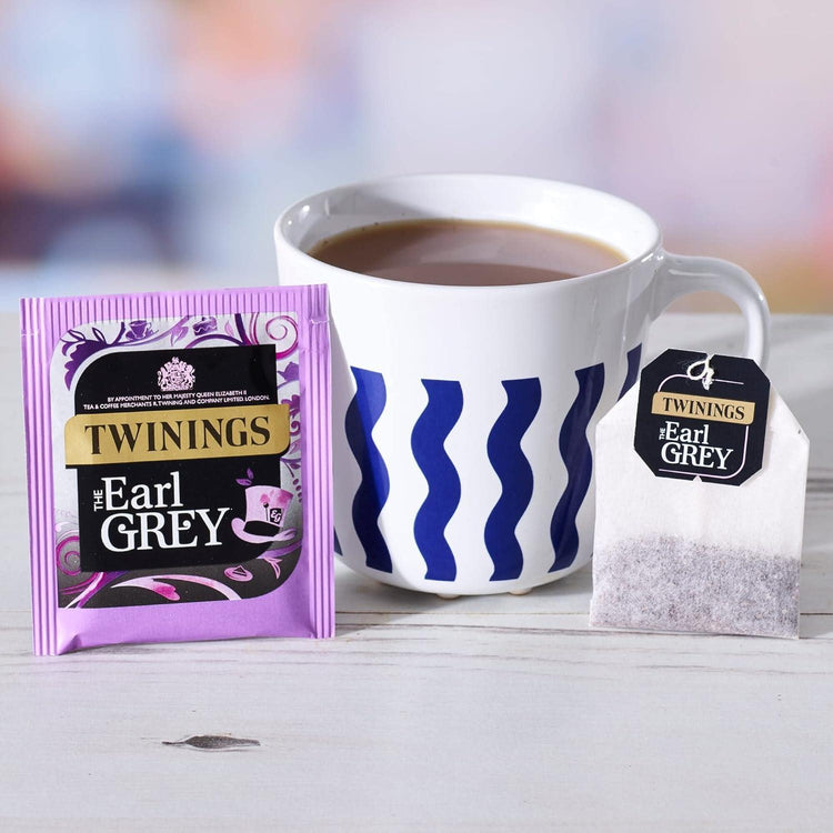 Twinings Earl Grey & English Breakfast Perfect Blend Biodegradable Fragrant Fresh Vegan Free 100% Black Tea for Every Occassion - 200 Sachets
