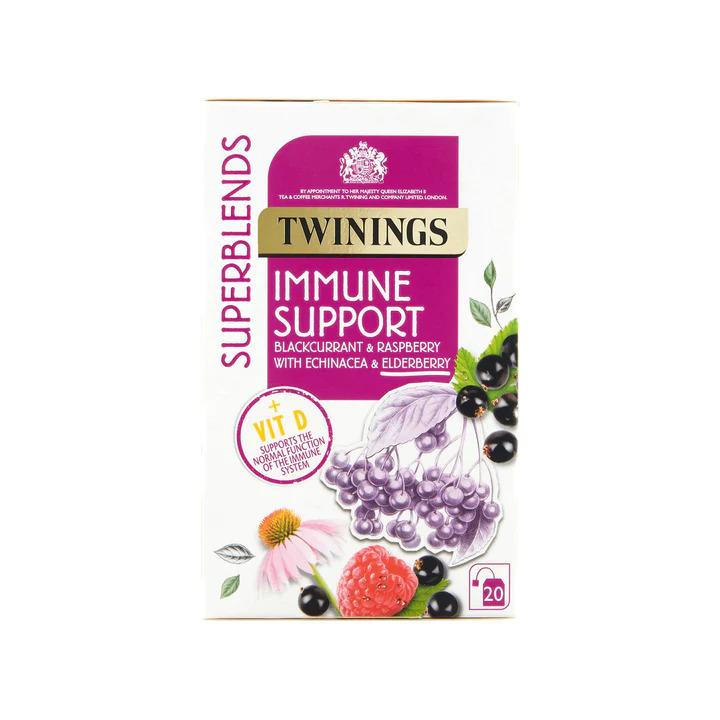 Twinings Superblends Teas Tea 120 Sachets Envelopes - Immune Support Flavour