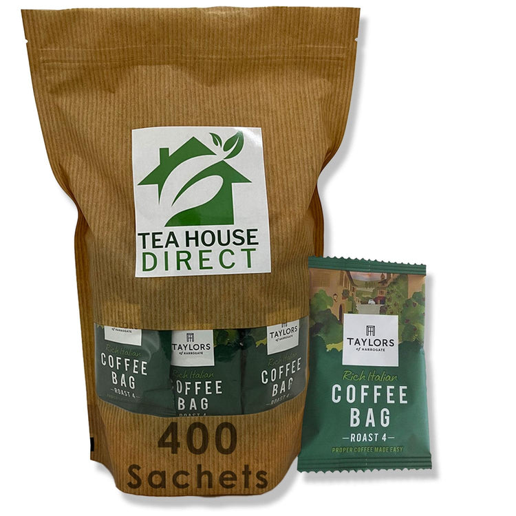 Taylors of Harrogate Rich Italian Coffee Rich and Robust Blend 40 to 400 Sachets