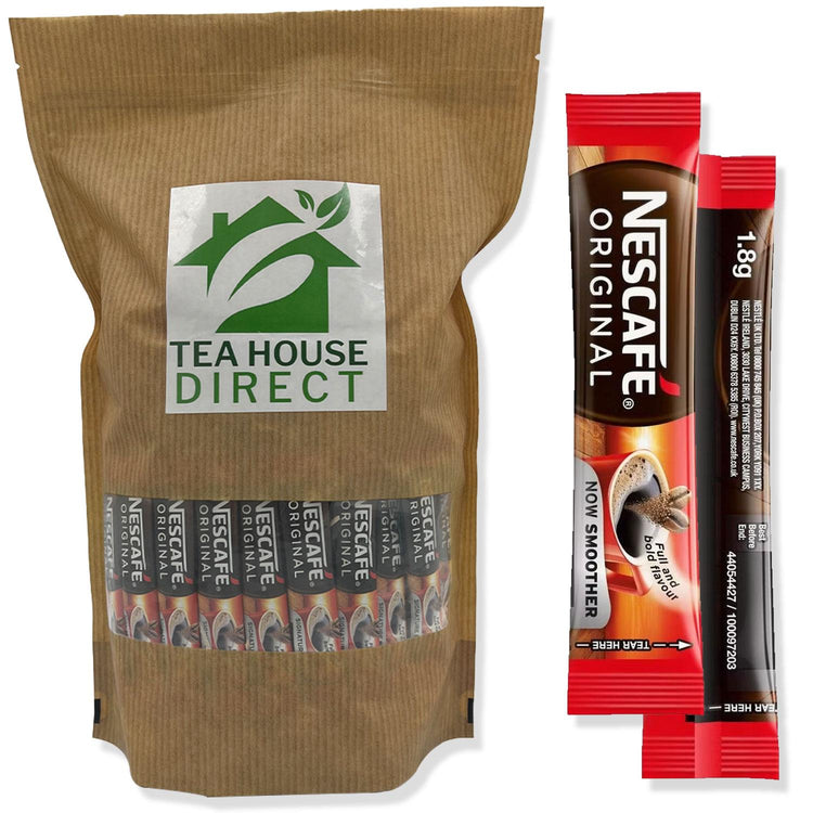 Nes Gold Blend Decaff Rich Aroma 100% Pure Instant Coffee | Experience Premium Pure Decaf Luxury | Rich, Smooth & Decaffeinated Taste | 50 to 400 Sachets