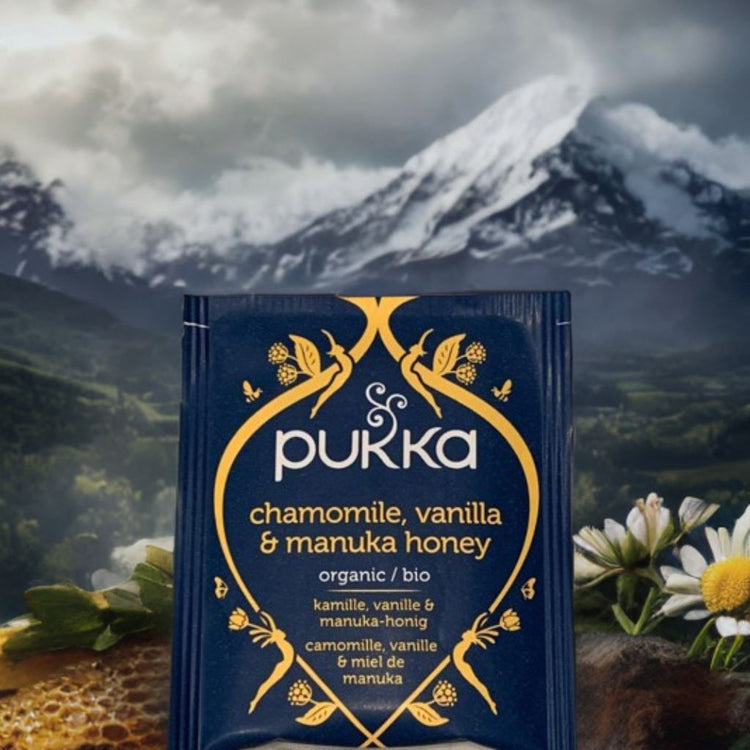 Pukka Herbal Organic Teas Tea Sachets - Chamomile, Vanilla & Manuka (60 Sachets)