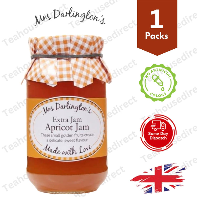 Darlington's Apricot Jam 340g, Orchard-Fresh Apricot Joy 1 Pack