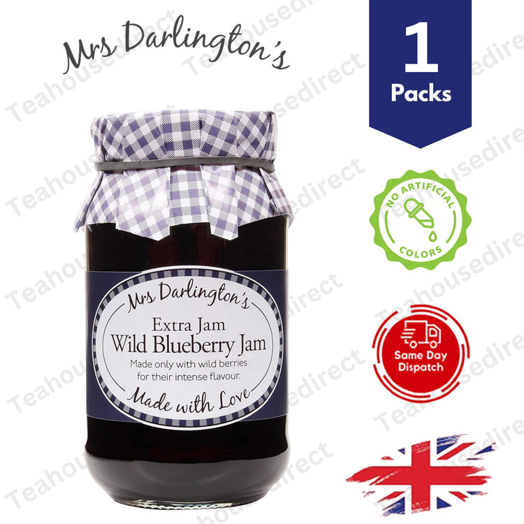 Darlington's Wild Blueberry Jam 340g, A Jar of Wild Berry Delight 1 Pack