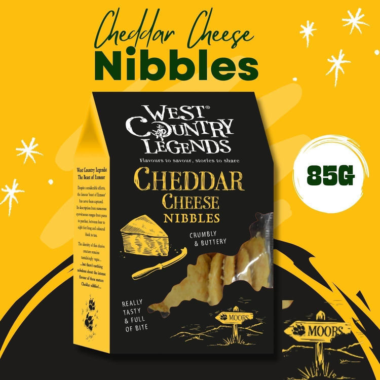 West Country Legends Cheddar Cheese Nibbles Really Tasty & Full of Bite 85g X 5