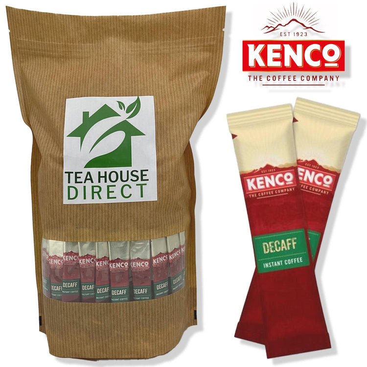 Kenco Decaf Monkey Rock Instant Coffee Travel Pack Sachets, Made with Roasted Beans, Refreshning Morning Breakfast | 50 Sachets