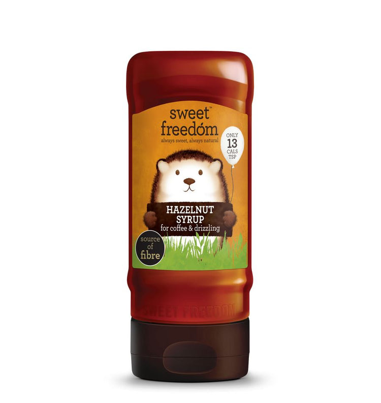 Sweet Freedom Hazelnut Syrup 350g for Coffee and Drizzling Sweet-Natural Syrup